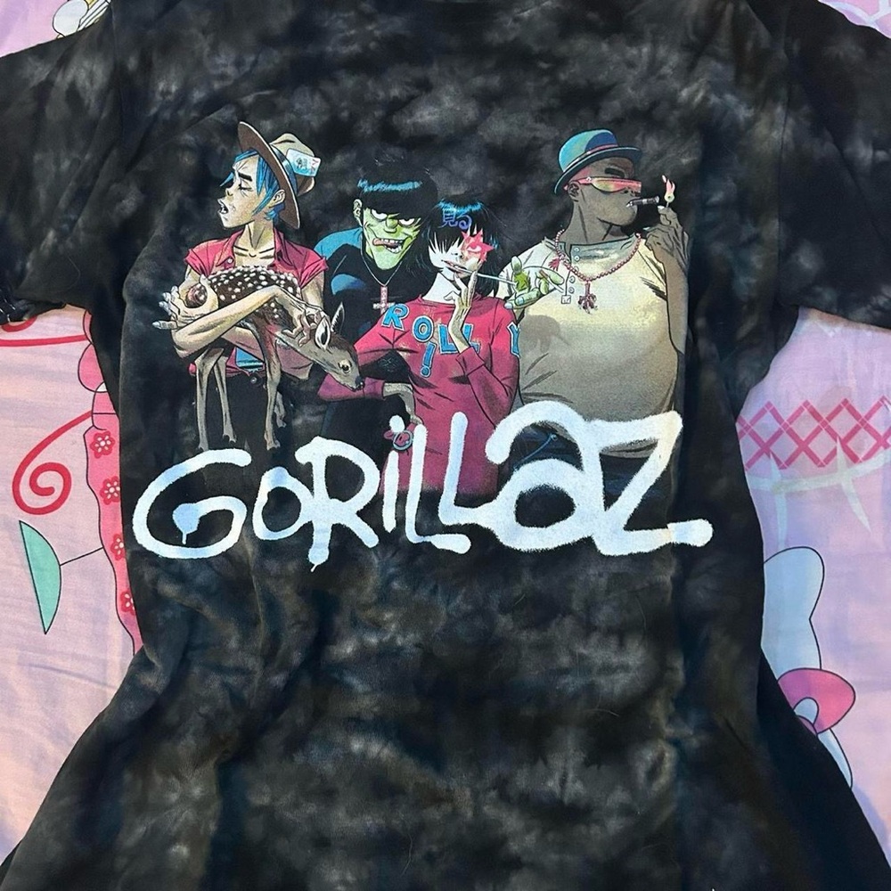 Official Gorillaz Tie-Dye Merch Shirt!